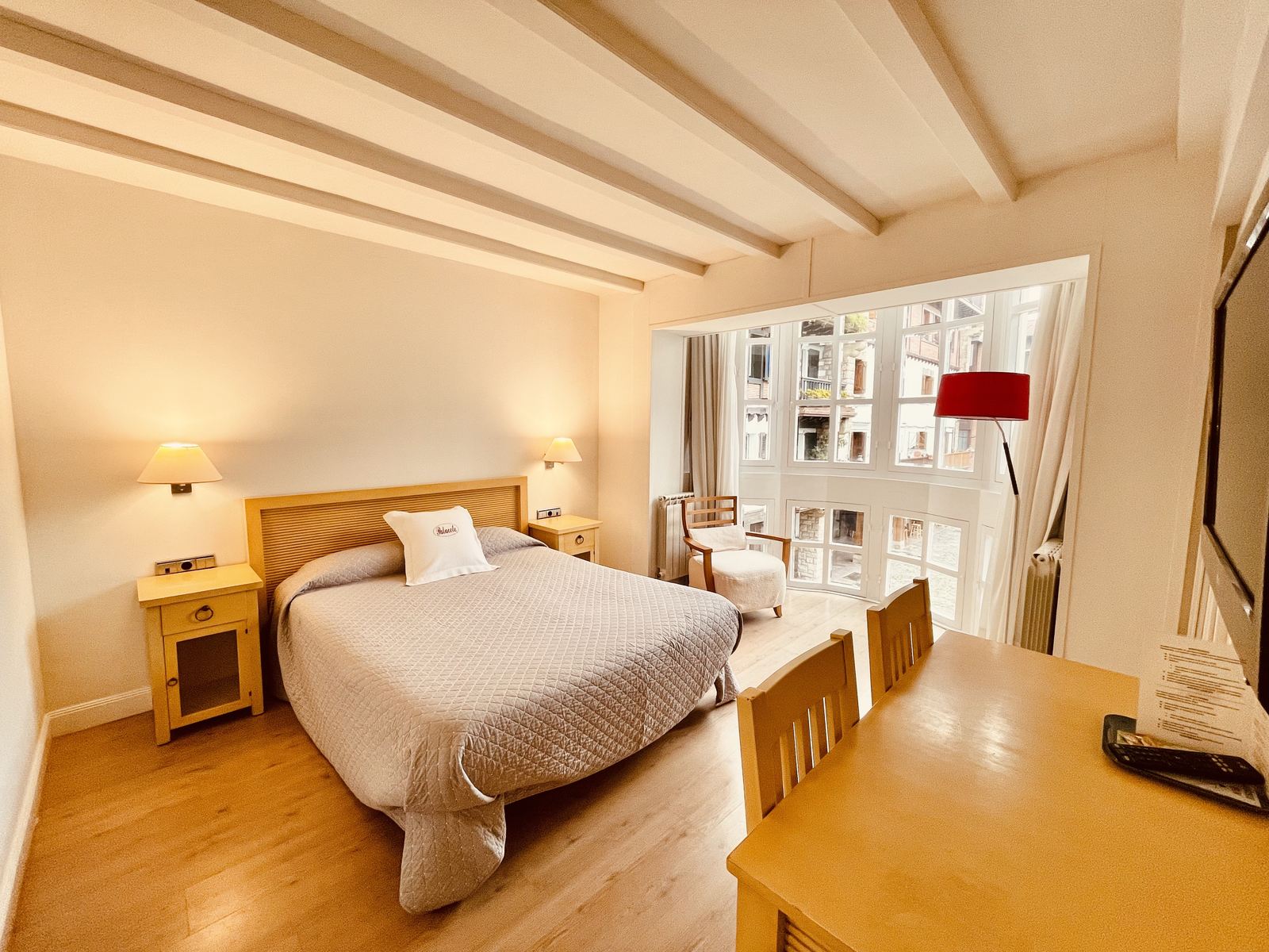 Chambre double avec vue sur la place de Gipuzkoa