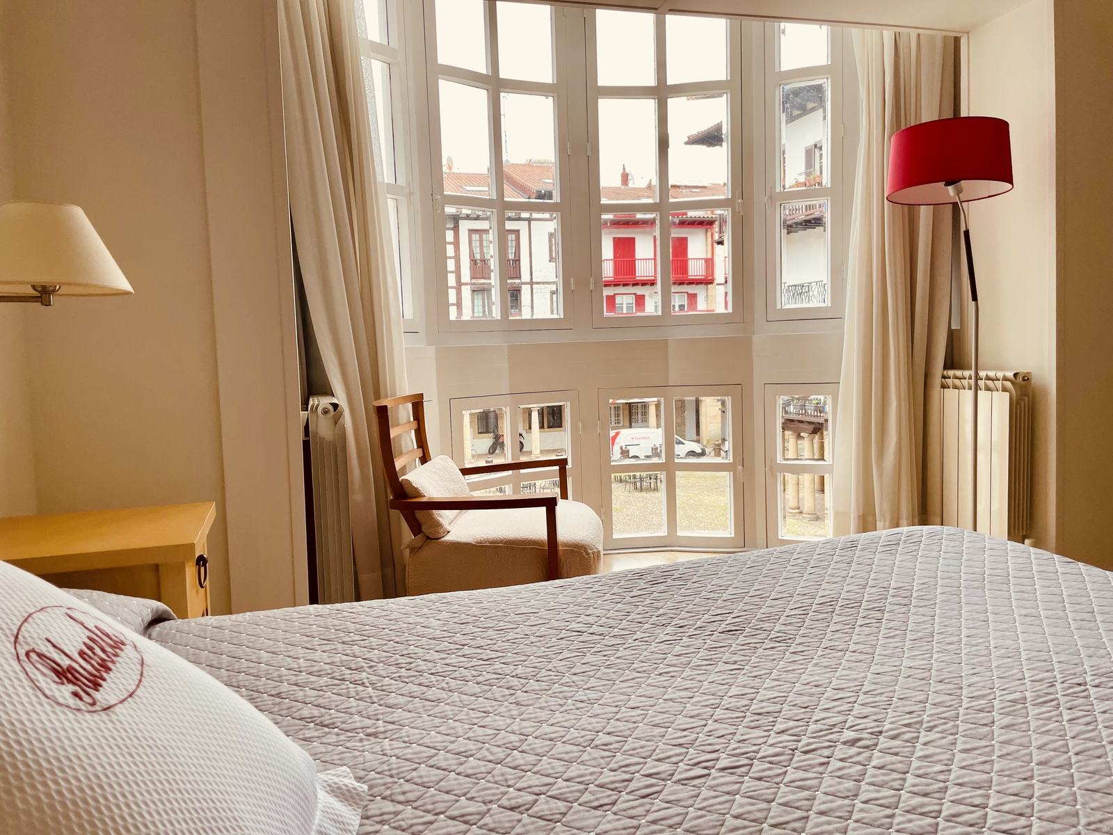Chambre double avec vue sur la place de Gipuzkoa