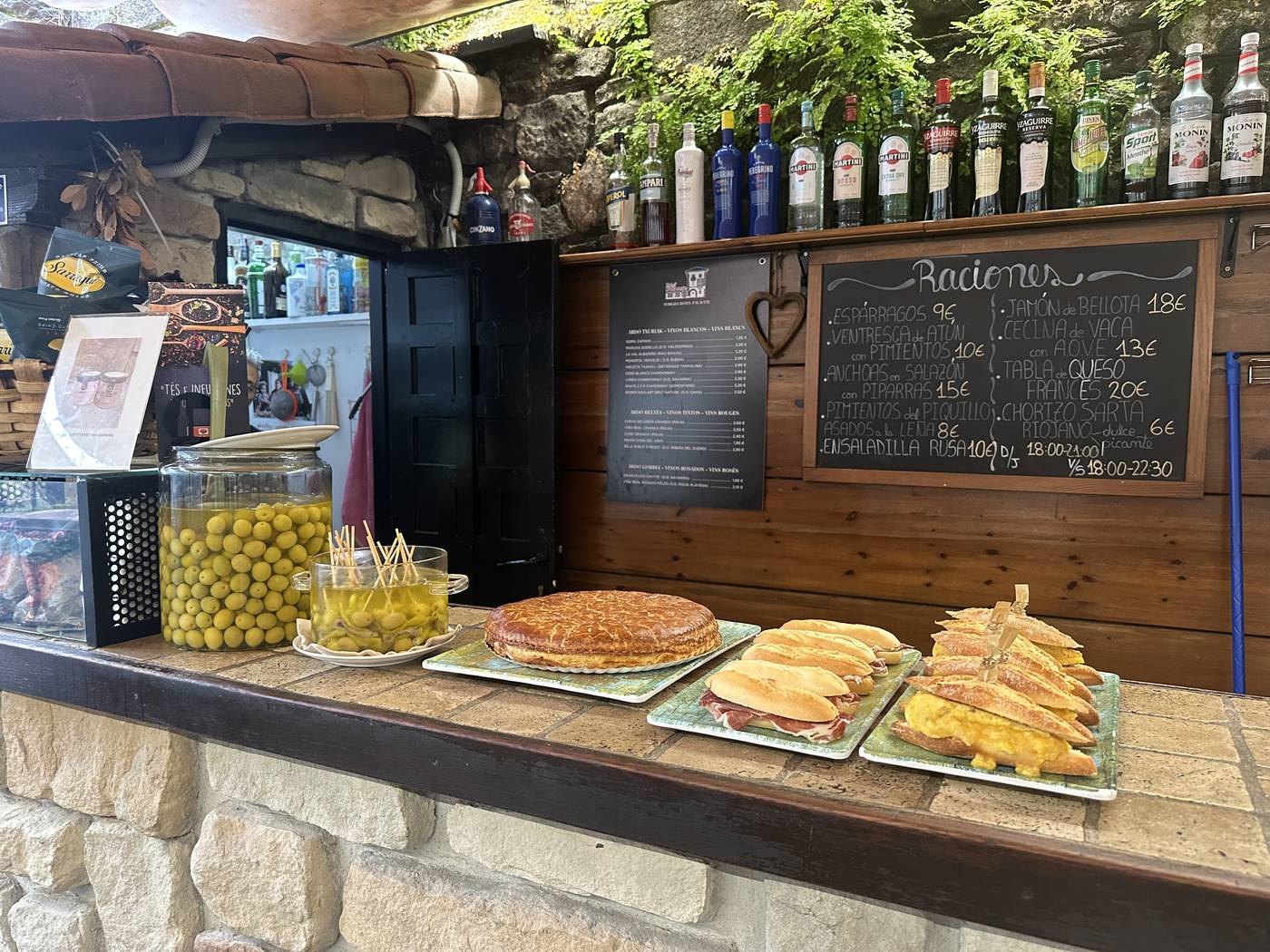 Snack bar on the terrace